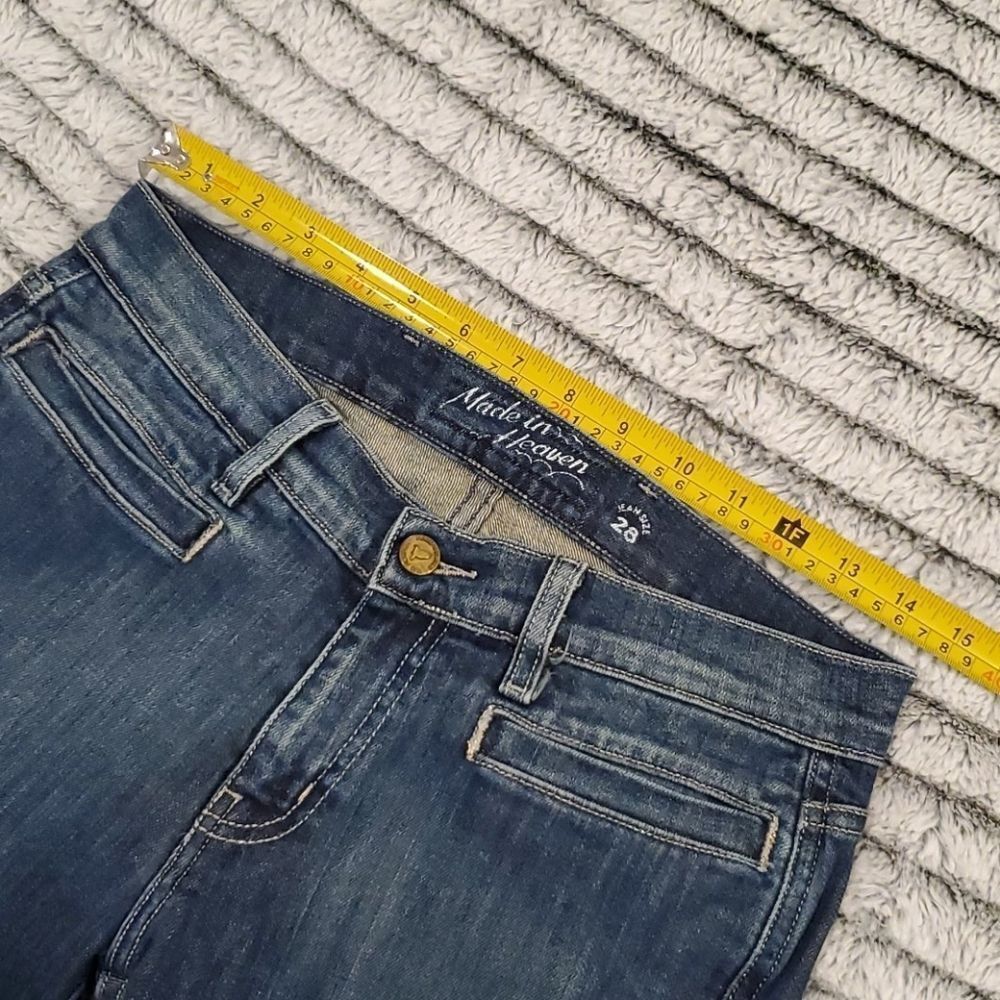 M.I.H. medium wash low rise slim leg jeans size 28 - Picture 6 of 9